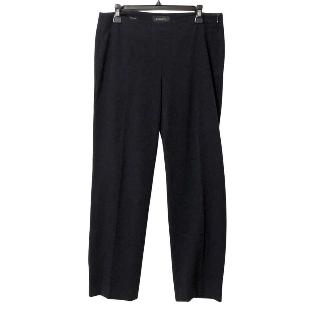 Talbots Navy Blue Signature Straight Leg Dress Pants Womens 8 Trouser Office